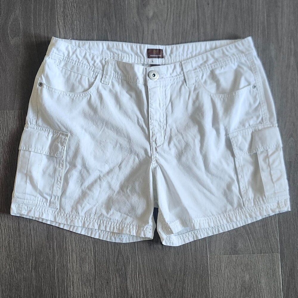 White Cargo shorts Women Size 14